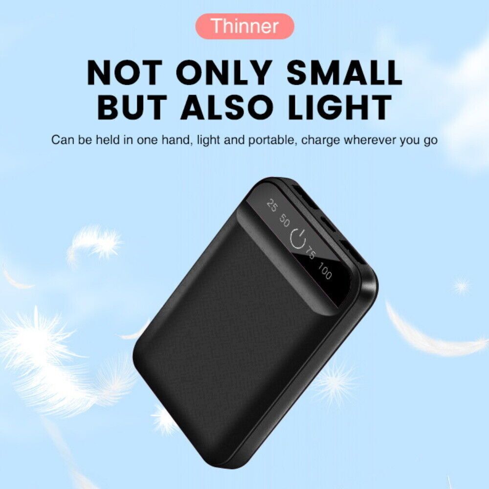 Mini Powerbank Tragbar Schnellladegerat Externer Batterie Ladegerat Handy DE